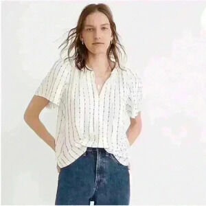 Madewell. "Tie-Neck Tunic Top" Women's Size XXS-EUC!